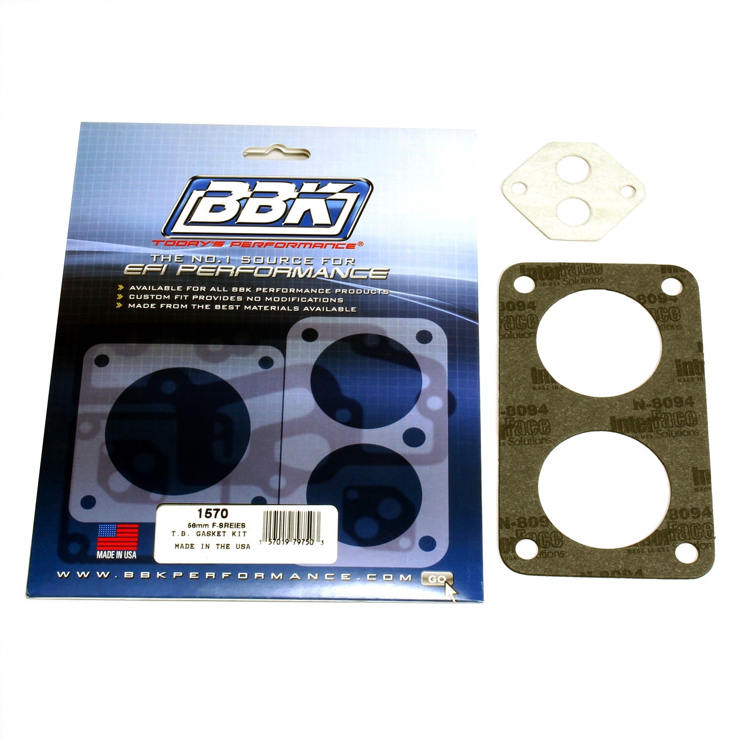 Bbk Performance 1570 Throttle Body Gasket Kit Fits 87-96 F-150 F-250 F-350 Bbk