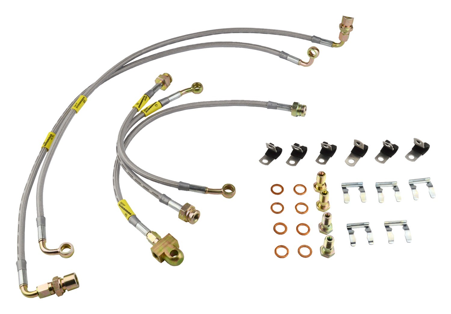 Goodridge Usa 14175 G-Stop Ss Braided Brake Line Kit  Usa  G-Stop Ss Braided