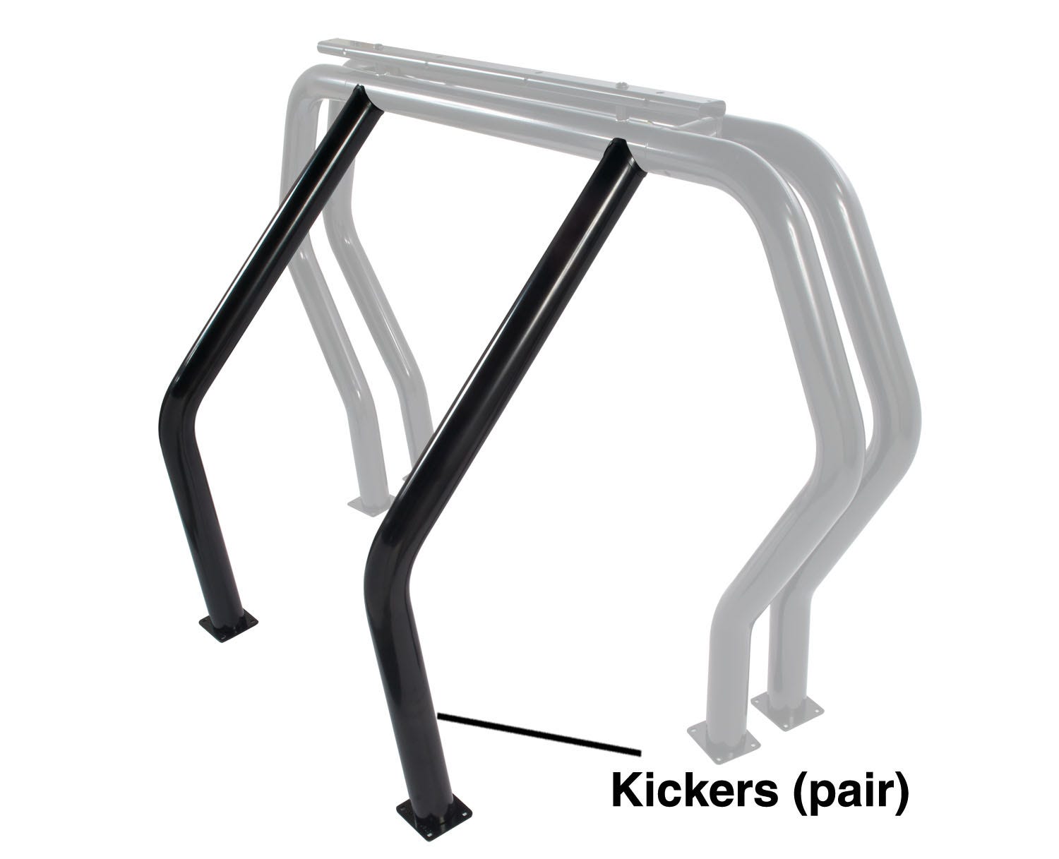 Go Rhino 9560B Rhino Bed Bars Kickers   Roll Bar Component Bed Bars Kit