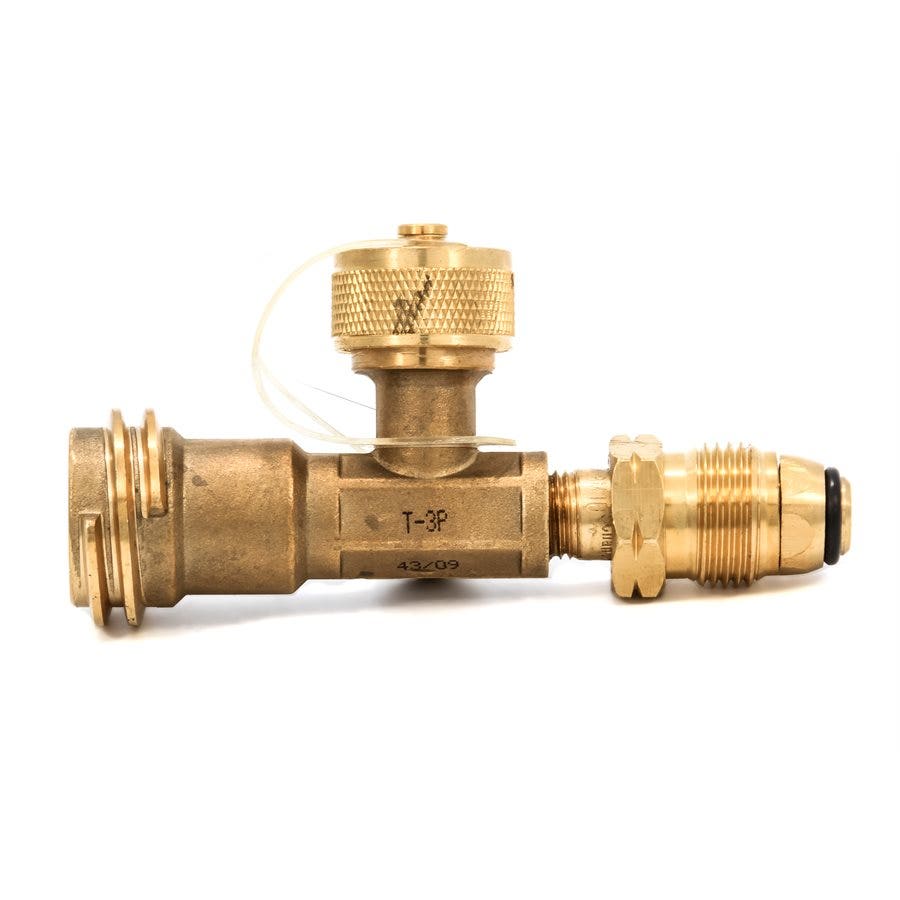 Camco 59093 Propane Brass Tee With 3 Port   Propane Supply Splitter;