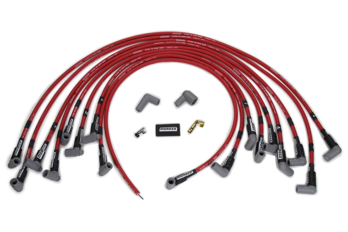 Ultra 40 Plug Wire Set Bbc Hei - Red Ultra 40 Plug Wire Set Bbc Hei - Red