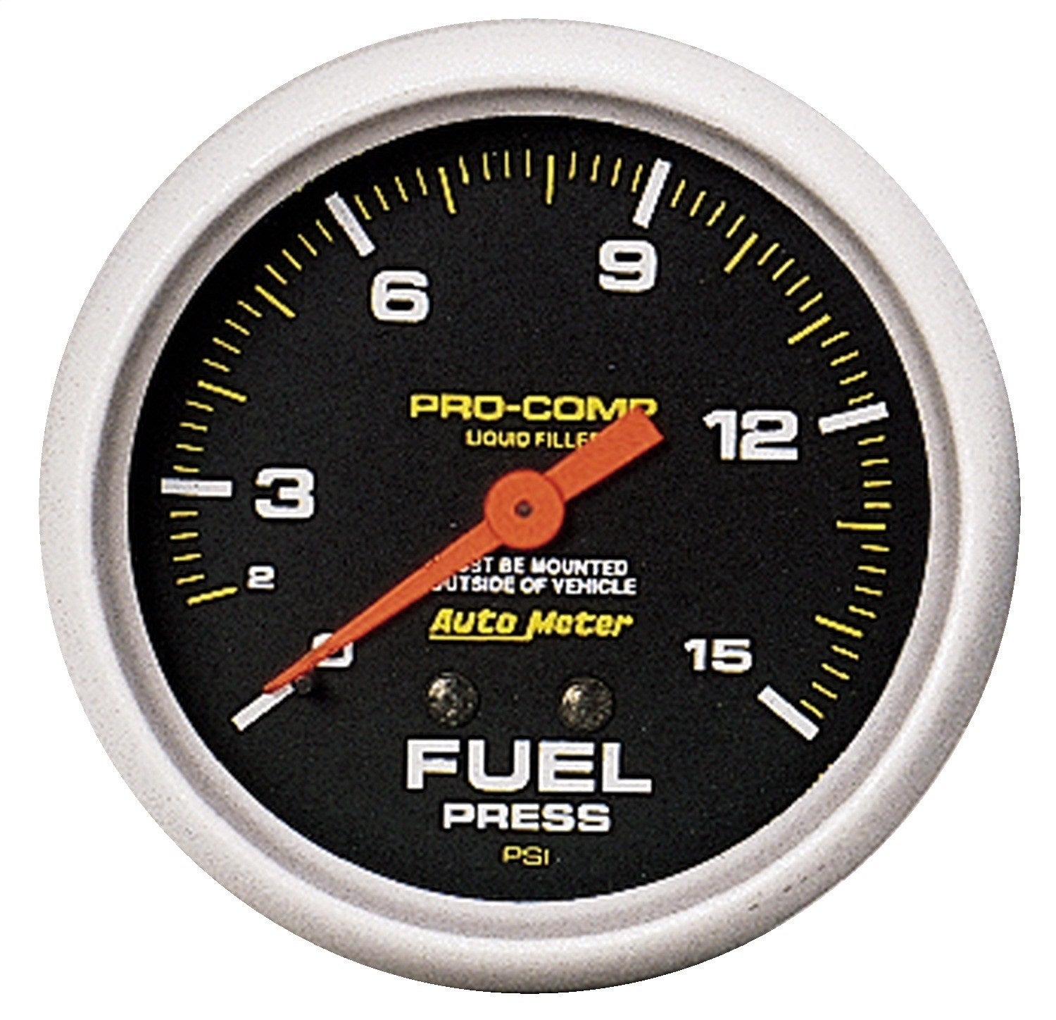 Autometer 5411 Pro-Comp Liquid-Filled Mechanical Fuel Pressure Gauge Auto Meter
