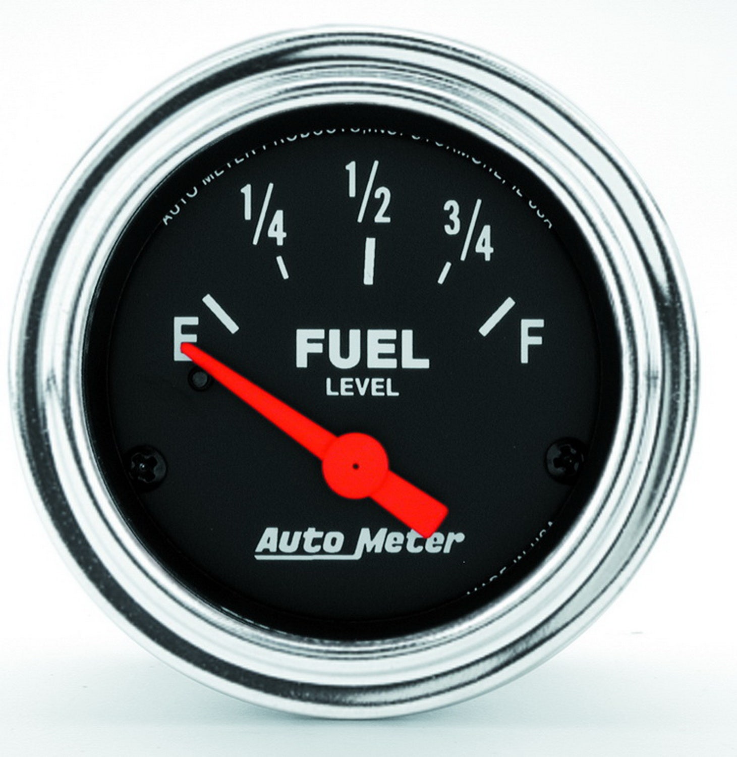 Autometer 2514 Traditional Chrome Electric Fuel Level Gauge Auto Meter Products