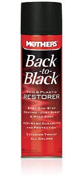 Mothers 06110 Back-To-Black Trim & Plastic Restorer Aerosol, 10 Oz.