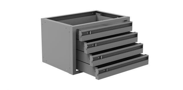 Steel 4 Drawer Cabinet 20   Storage Cabinet  Depth - 13-1/2 Inch, Height - 12