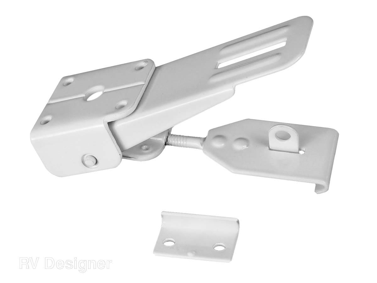 Rv Designer E316, Camper Latch, Folding, White, Exterior Hardware   Entry Door