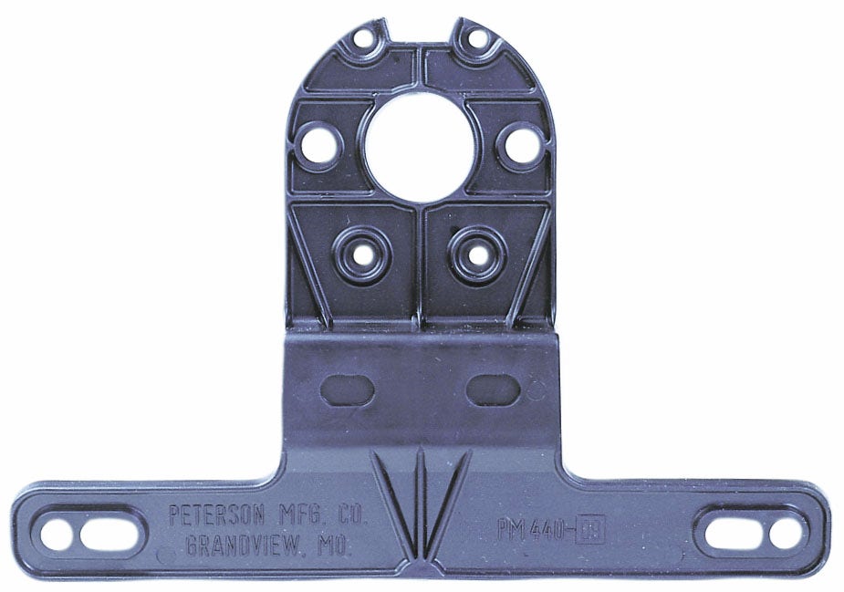 Peterson Universal License Bracket Black  Mfg.  License Plate Bracket; Color -