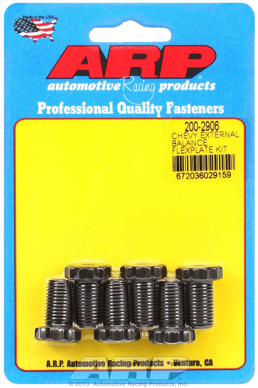 Chev Extnl Balnce Flxp   Auto Trans Flexplate Bolt  Engine Compatibility -