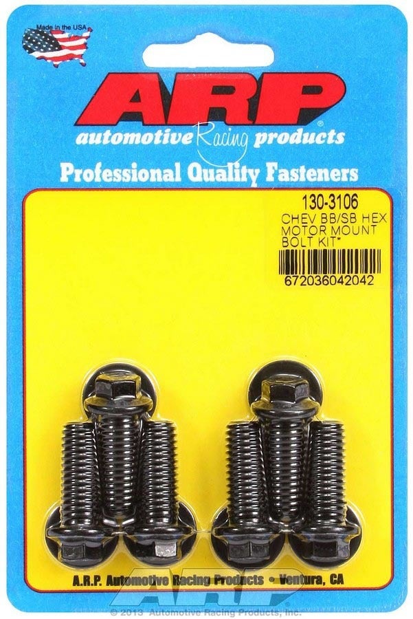 Arp 130-3106 Motor Mount Bolt Kit Arp  Motor Mount Bolt Kit