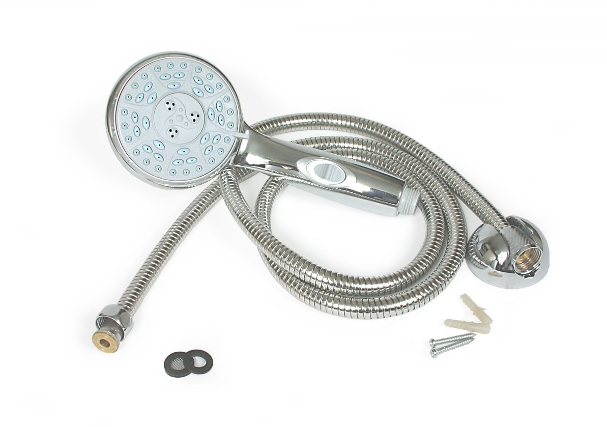 Camco 43713 Shower Head Kit With On/Off Switch And 60" Flexible Shower Hose