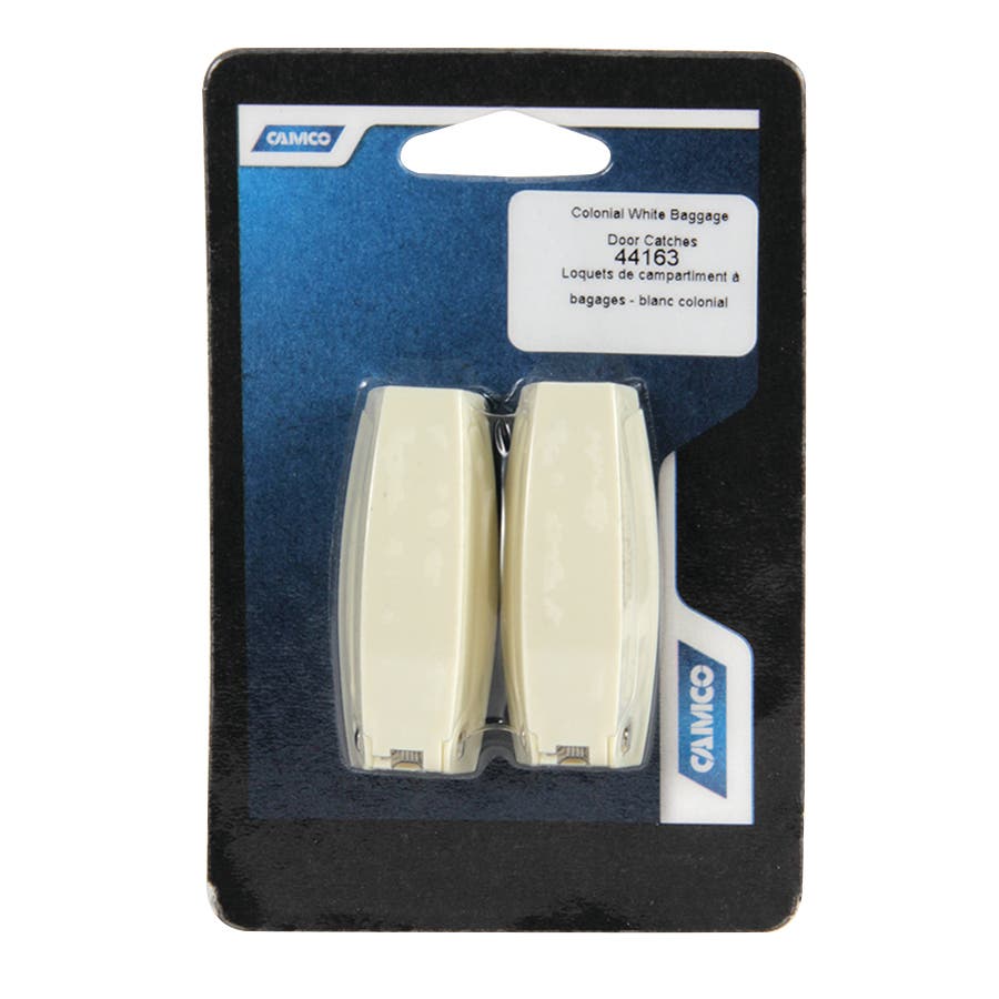 Camco 44163 Baggage Door Catches44; Colonial White - 2 Per Pack   Door Catch;