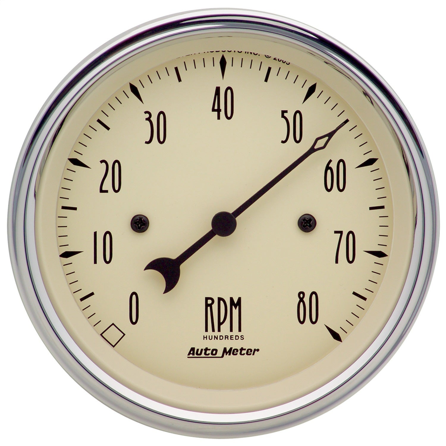 Autometer 1890 Antique Beige Electric Tachometer Auto Meter Products 1817 Gauge