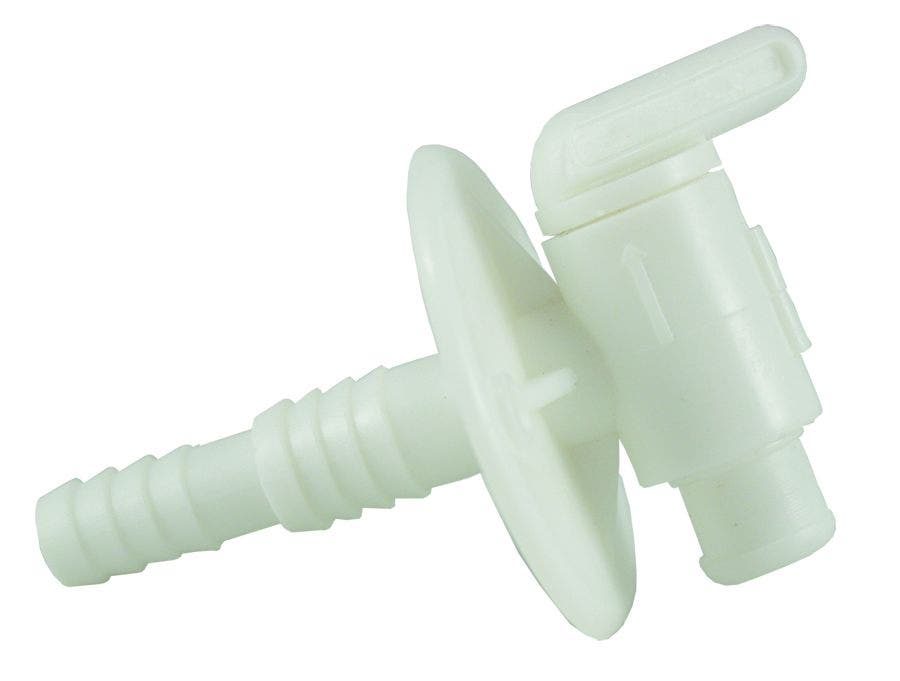 Jr Products 03182 Dual Barbed Drain Cock , White   Dual Barbed Drain Cock ,