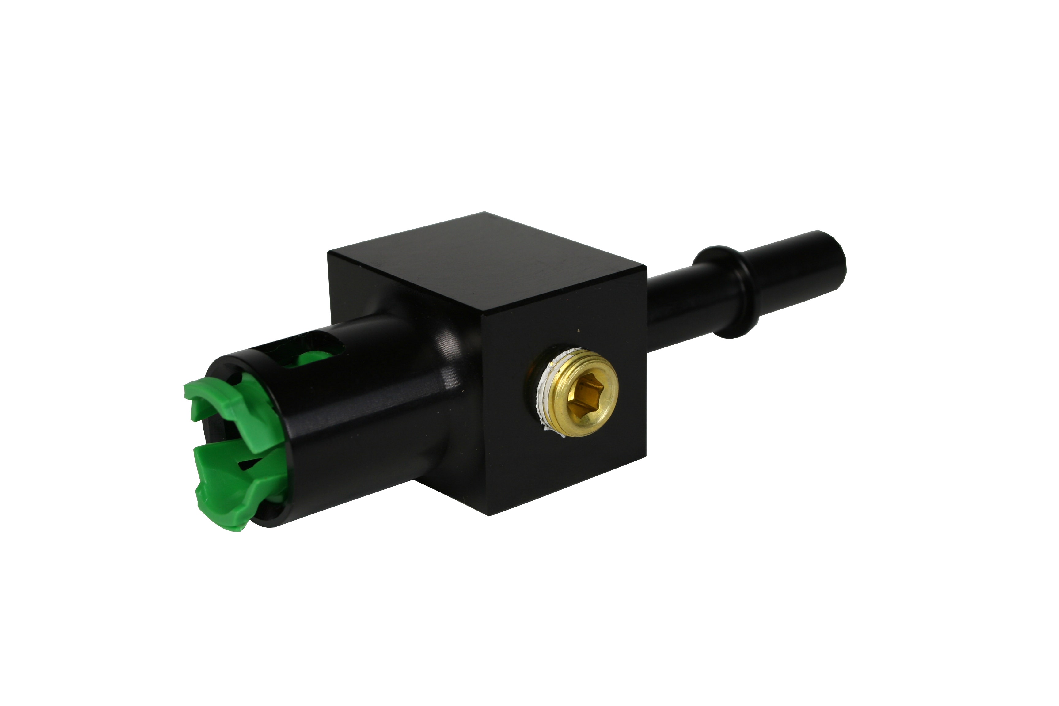 Aeromotive 15121 Quick Connect, 3/8'' With An-08 Port And 1/8'' Gauge Port