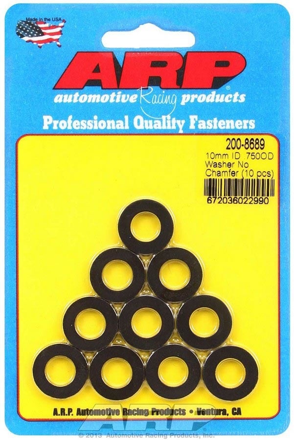 Arp 200-8689 Black 10Mm Id X 3/4" Od Washer - 10 Piece Arp  Black 10Mm Id X 3/4