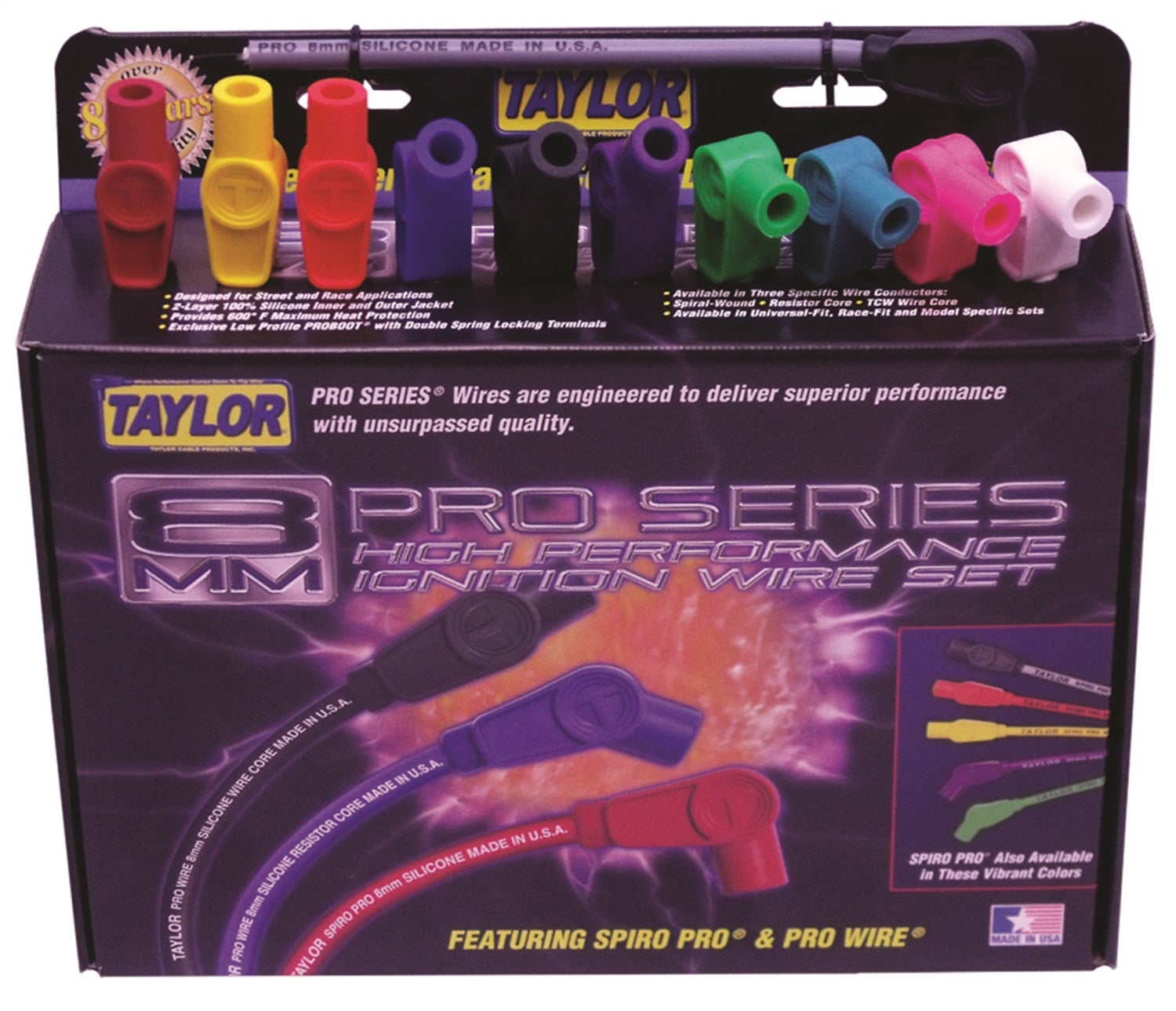 Taylor Cable 250 Spiro-Pro Wire Display   Spiro-Pro Wire Display
