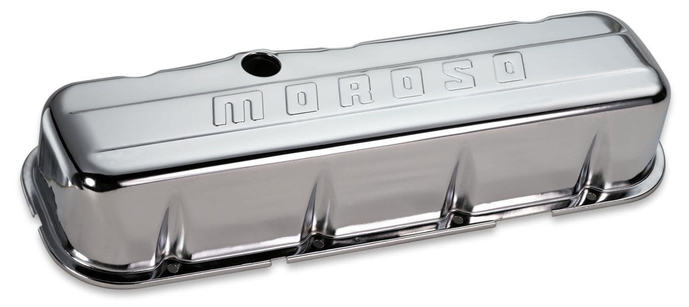 Moroso Valve Covers, Bbc, Chrome, Baffled  Performance 68102 Valve Cover; Engine