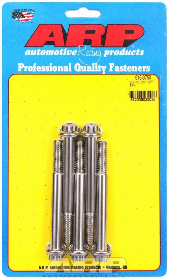 Arp (615-3750) Hex Bolt, Stainless Steel Arp () Hex Bolt, Stainless Steel