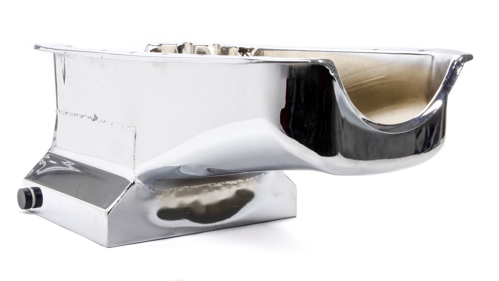Racing Power R9725 Chrome Drag Racing Oil Pan - Driver Dipstick (7 Qts) Racing