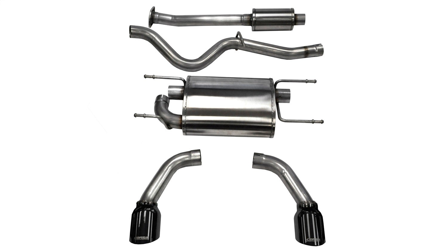 Corsa Performance 14864Blk Sport Cat-Back Exhaust System Fits 86 Brz Fr-S Gr86