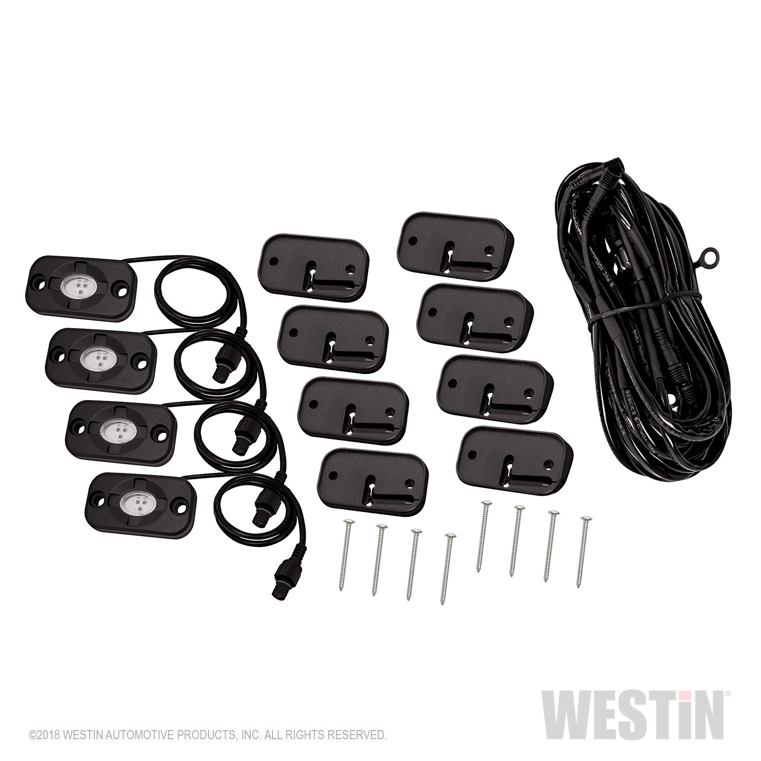 Westin 09-80005 Black Light Kit (Led Rock For Includes Qty 4 Lights, 14 Feet 9