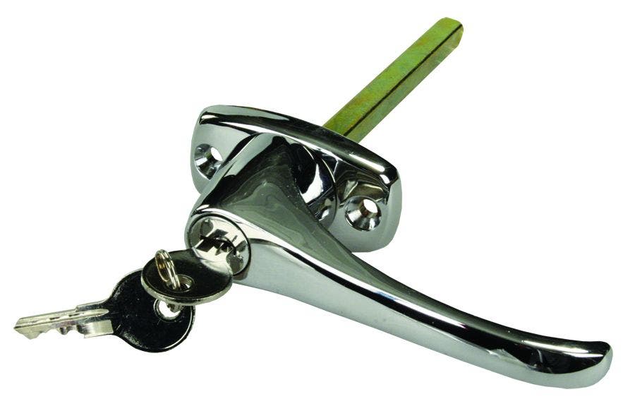 Jr Products 10895 Locking L-Handle   T-Handle; Compatibility - Truck Caps/ Bed