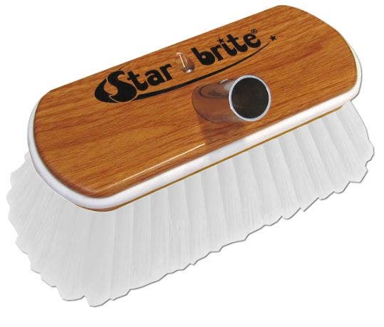 Star Brite Synthetic Wood Brush - Stiff - White , 8"  Synthetic Wood Brush -