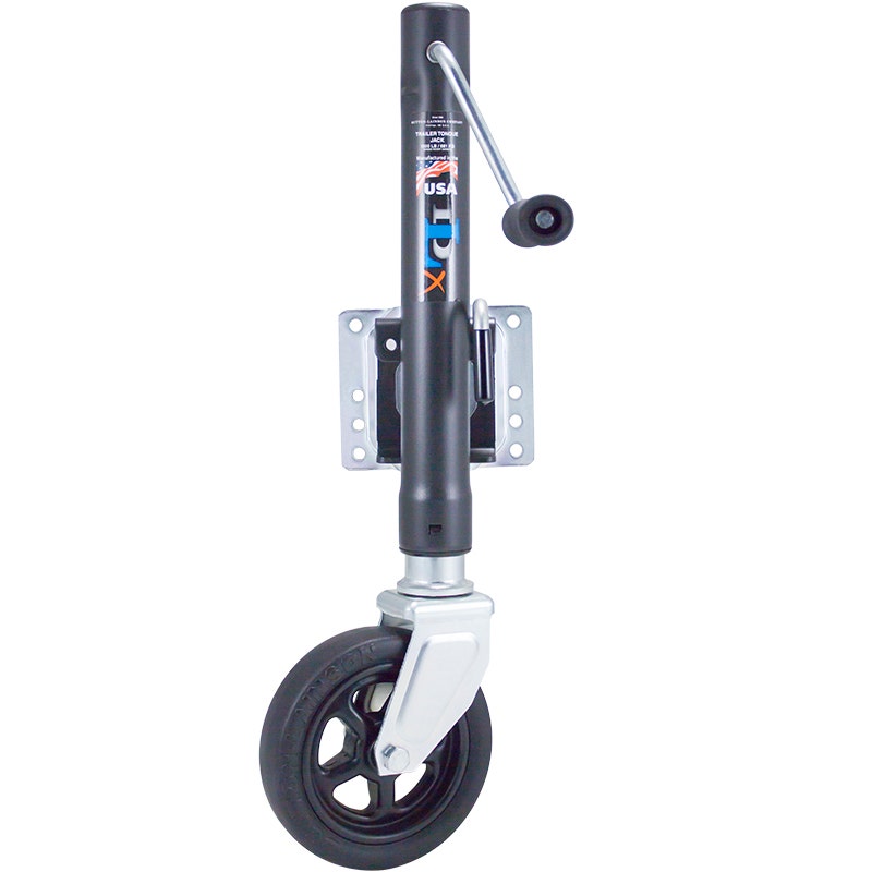 1500 Lb Swivel Jack 8' Wheel Black 1500 Lb Swivel Jack 8  Wheel Black