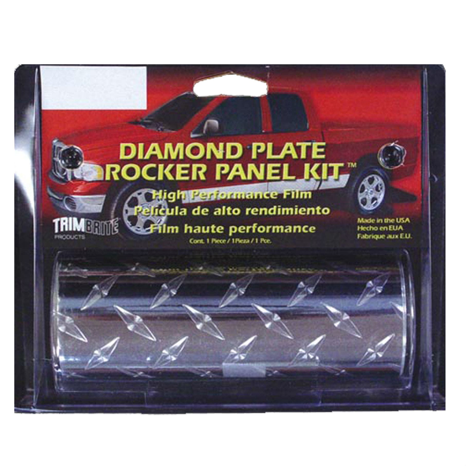 Trimbrite T1840 Chrome Diamond Plate Rocker Kit   Rocker Panel Molding Diamond