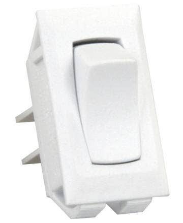 Jr Products 13391-5 Polar White 12V Unlabeled On/Off Switch   Multi Purpose