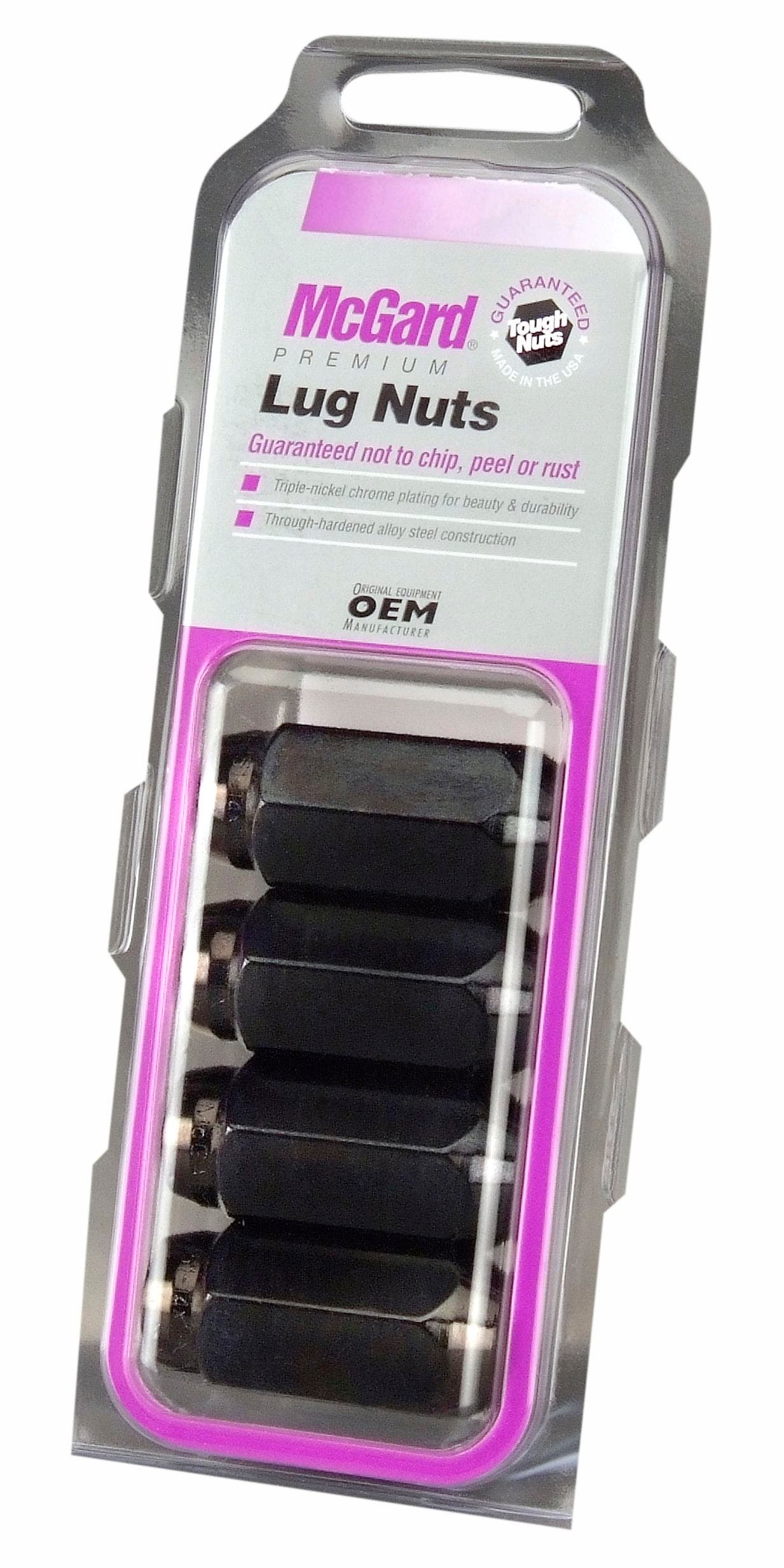 Mcgard 64022 Black (M14 X 1.5 Thread Size) Cone Seat Style Lug Nut, (Set Of 4)