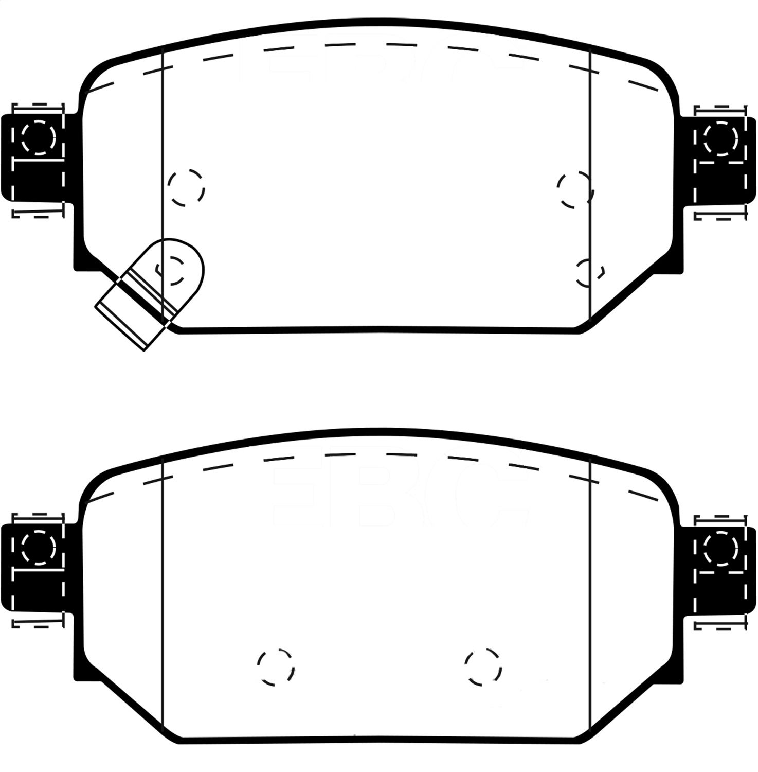 Ebc Brakes Dp43081r Yellowstuff Street And Track Brake Pads Fits 16-18 3