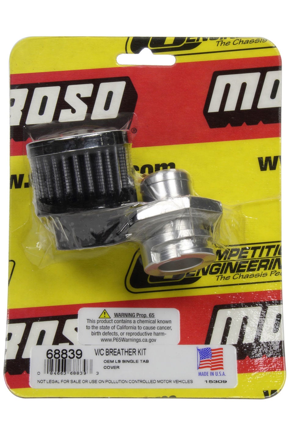 V/C Breather Kit, Oem Ls Single Tab V/C V/C Breather Kit, Oem Ls Single Tab V/C