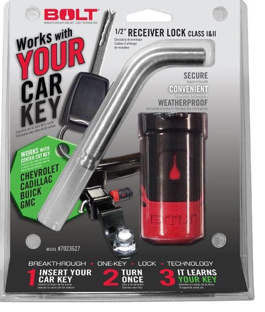 Bolt 7023627 1/2" Receiver Lock For Chevrolet, Gmc, Buick And Cadillac Center