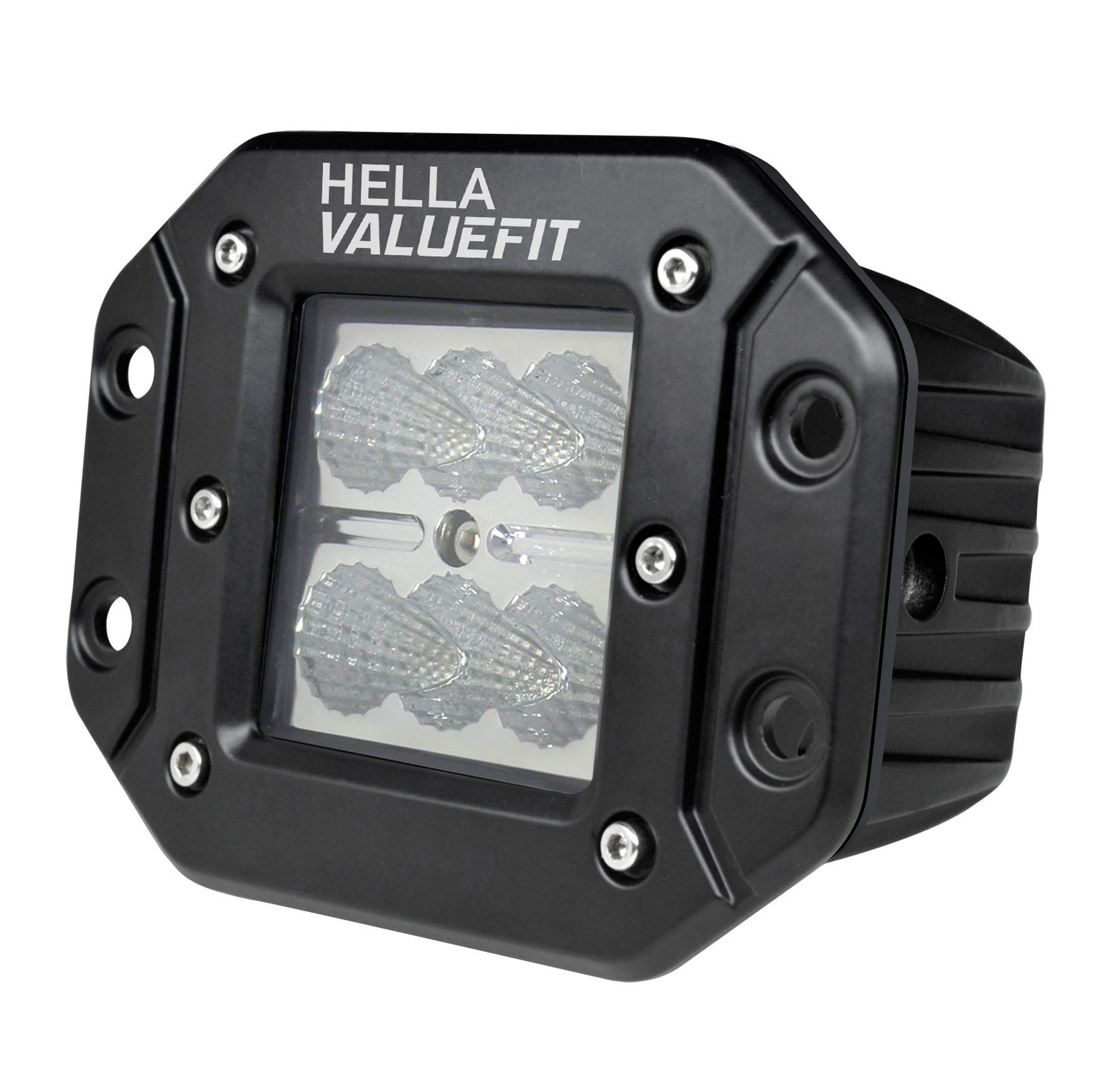 Hella 357204021 Valuefit Cube 6-Led Flood Light (Flush Mount)   Driving/ Fog