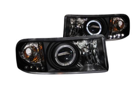 Anzo Usa 111196 Projector Headlight Set W/Halo Fits Ram 1500 Ram 2500 Ram 3500