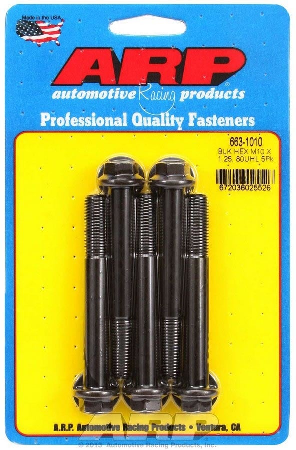 Arp (663-1010) Hex Oxide Bolt, Black Arp () Hex Oxide Bolt, Black