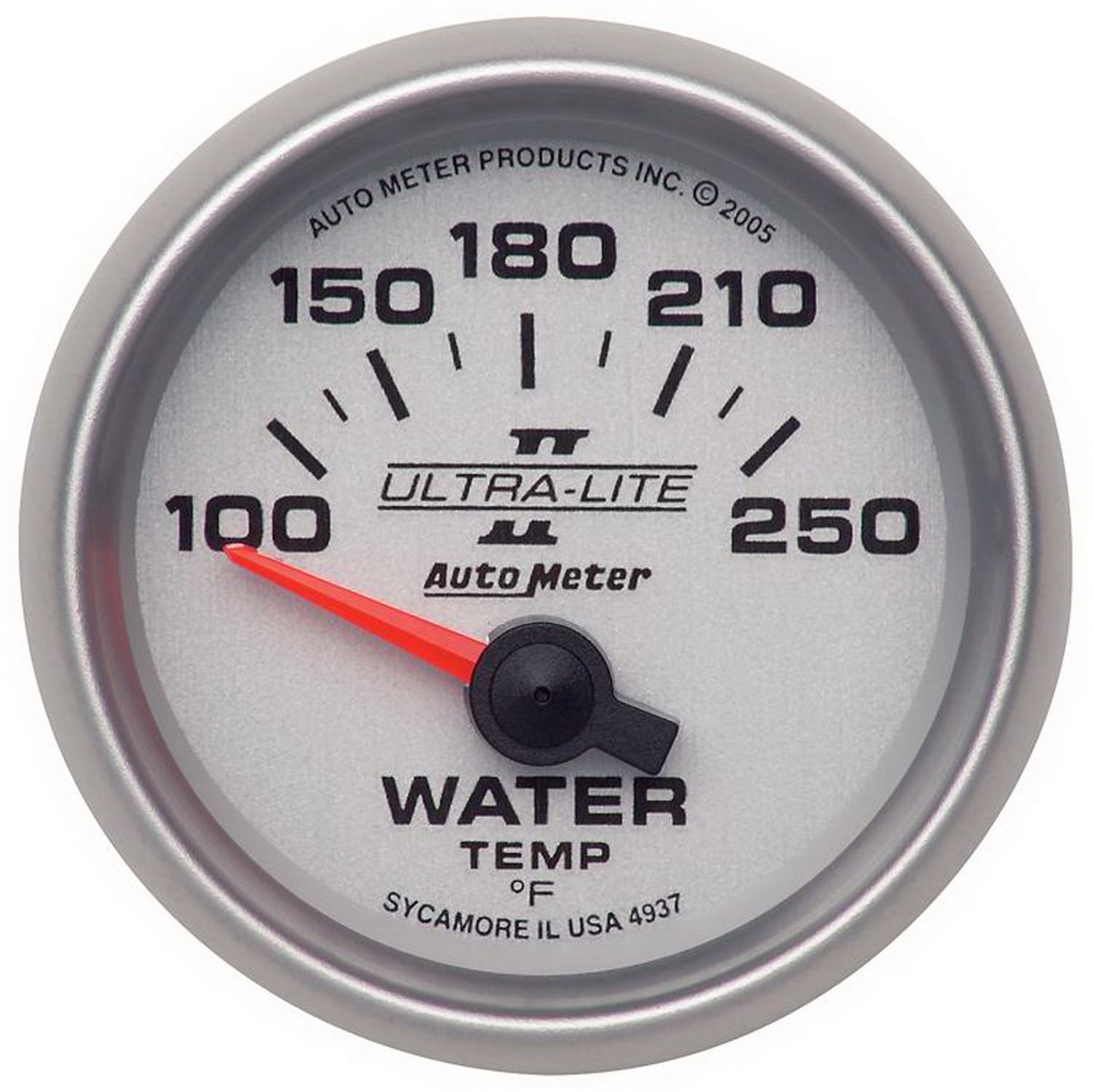 Autometer 4937 Ultra-Lite Ii Electric Water Temperature Gauge Auto Meter