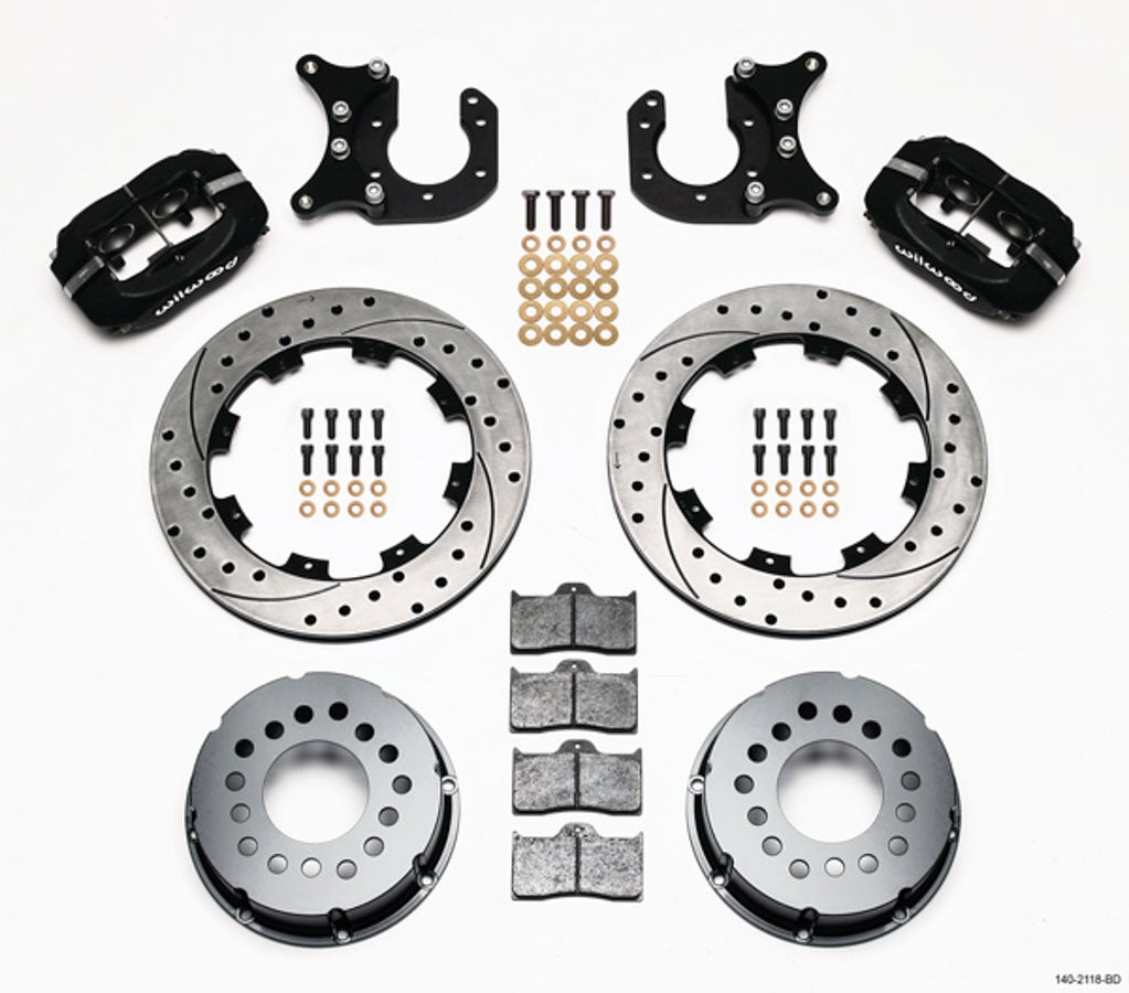 Wilwood 140-2118-Bd Forged Dynalite Pro Series Rear Brake Kit Wilwood  Forged