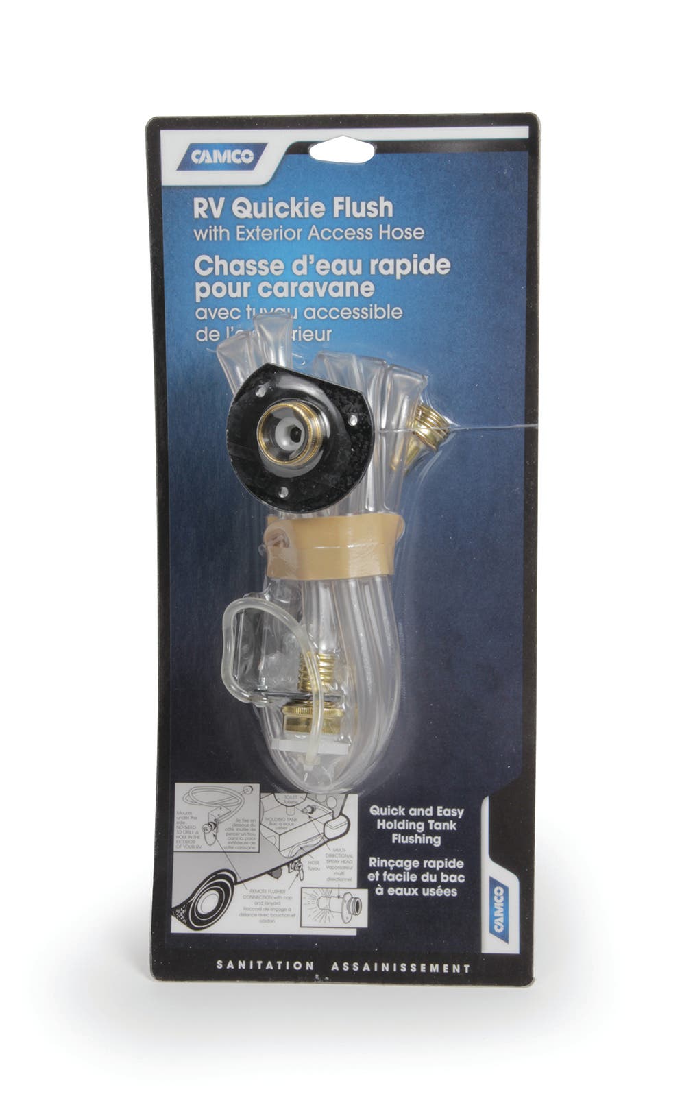 Camco 40123 Quickie Flush With Back Flow Preventer   Waste Holding Tank Rinser