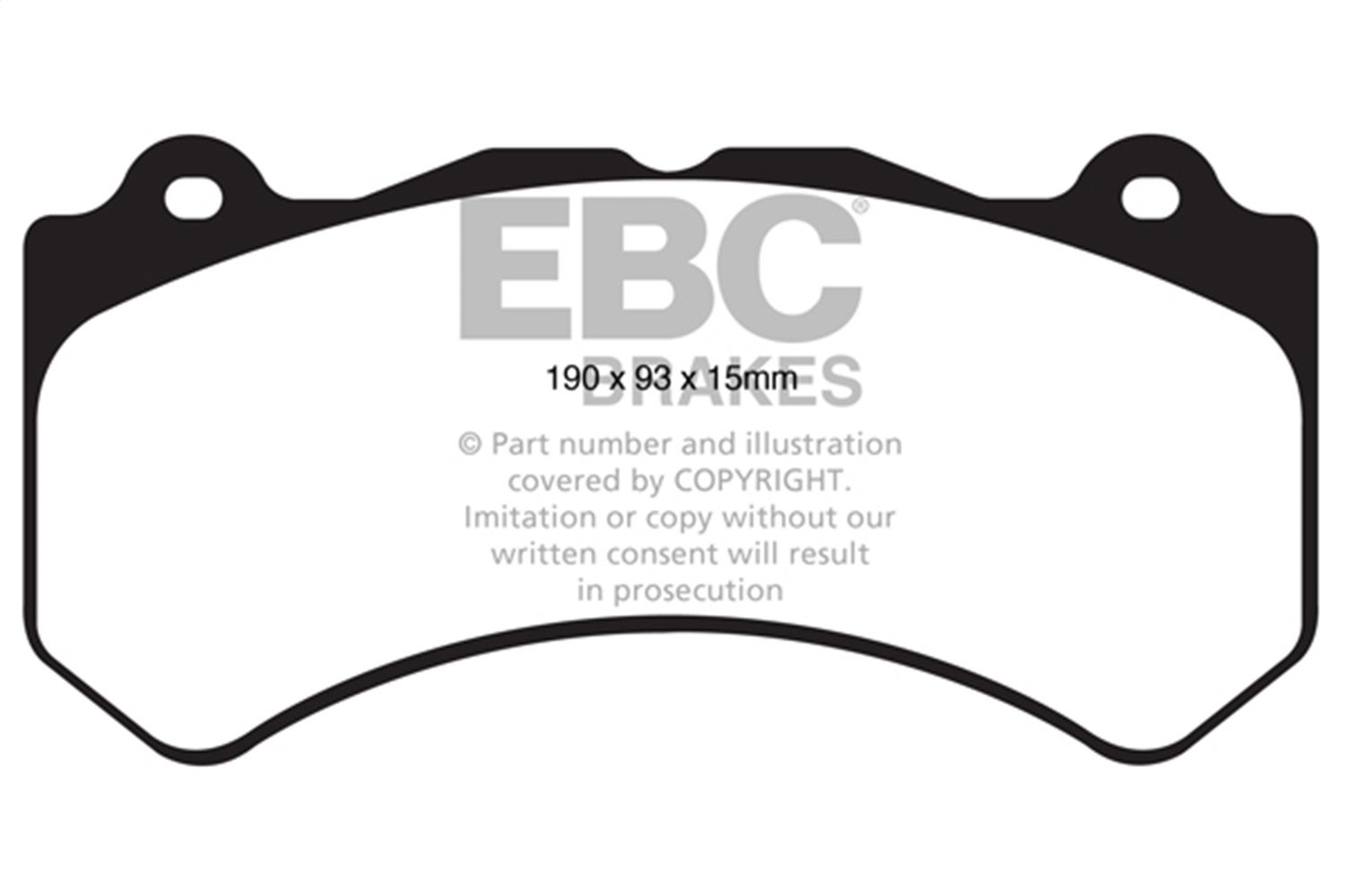 Ebc Brakes Dp61853 6000 Series Greenstuff Truck/Suv Brakes Disc Pads   6000
