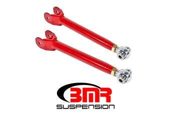 Trailing Arm, Rear, Lower, Tubular, Adjustable, Steel, Red Powder Coat, Chevy