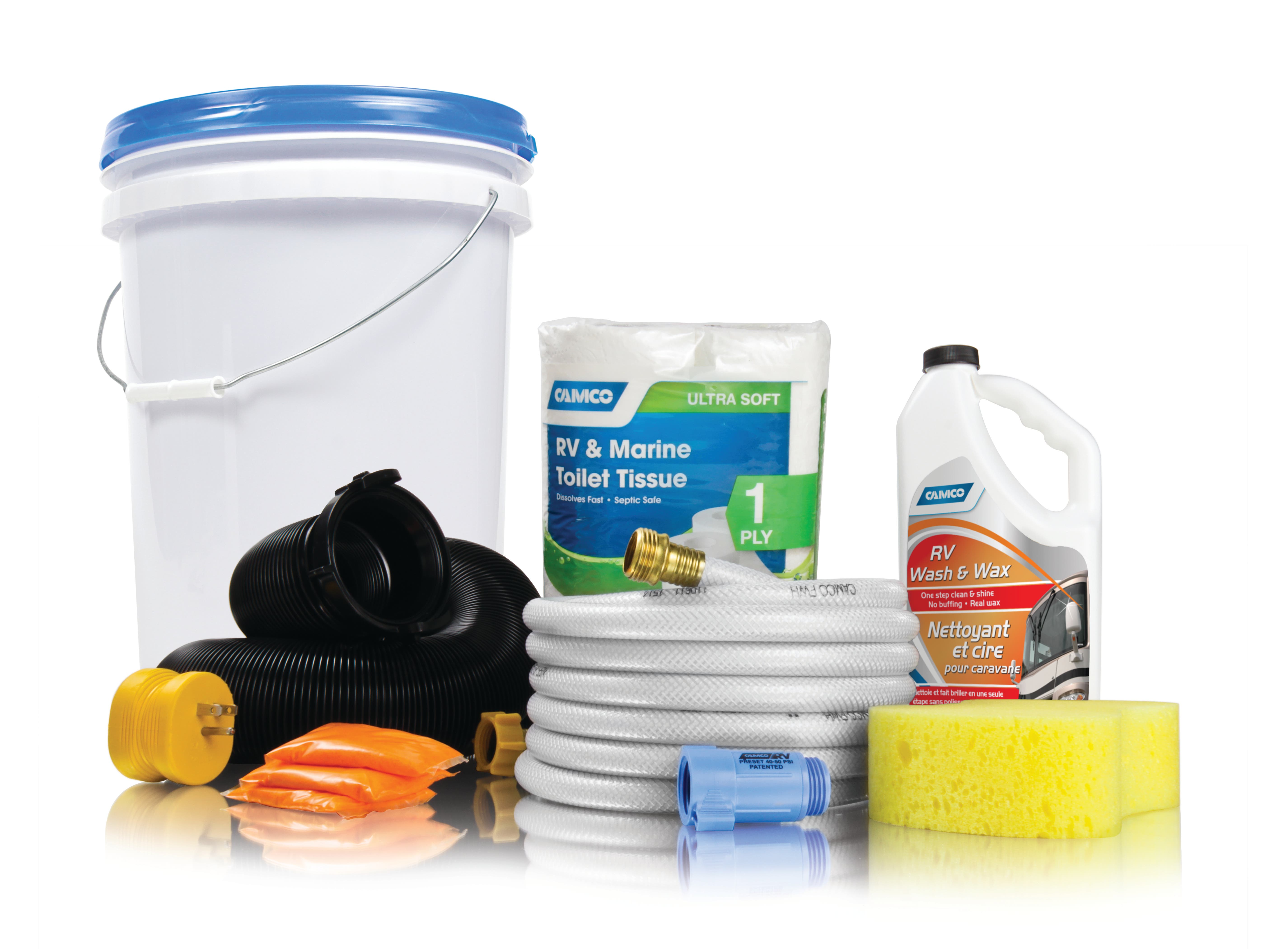 Camco 44742 Starter Kit Bucket - Iii   Rv Start Up Kit Starter Kit;