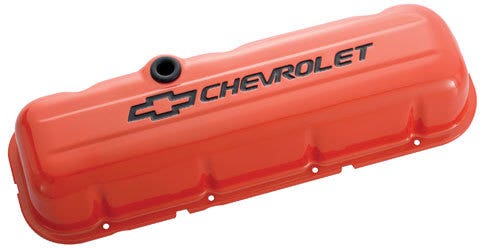 Bbc Valve Covers - Stamped - Orange Bbc Valve Covers - Stamped - Orange