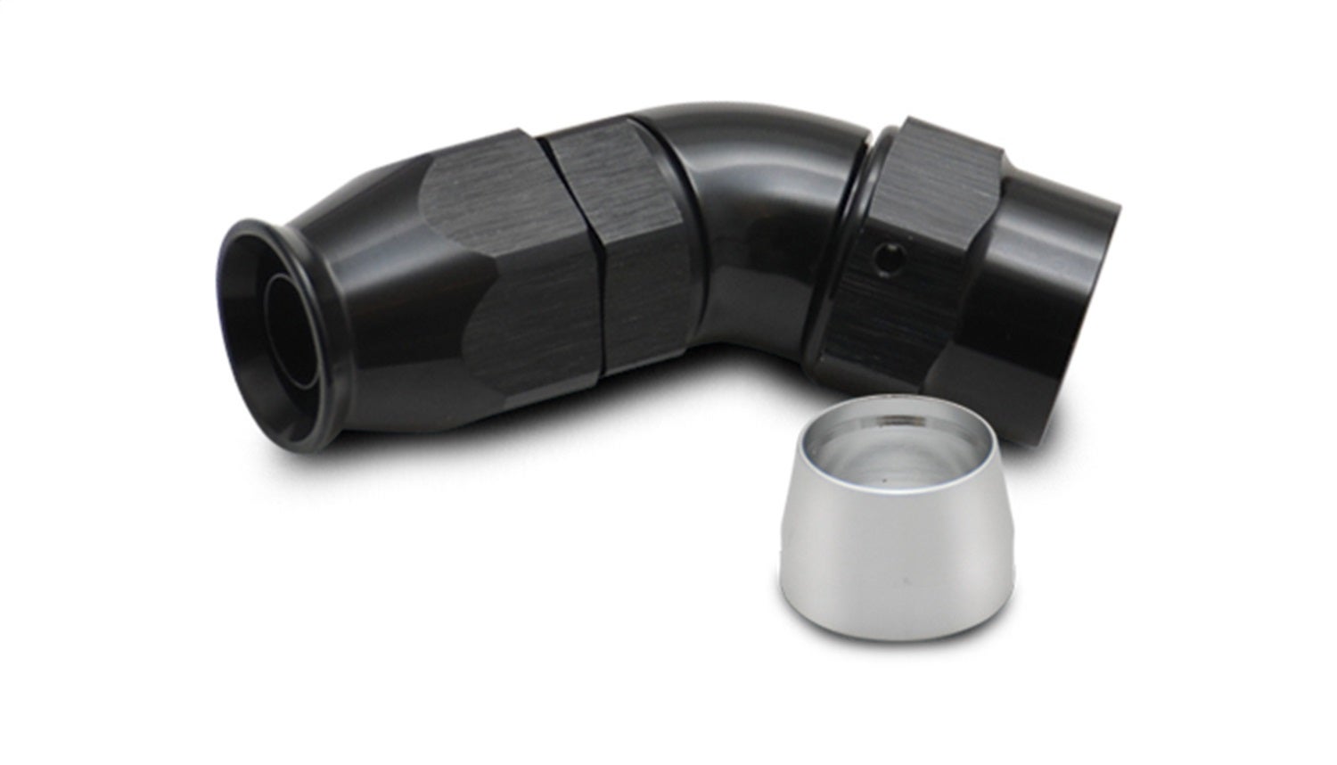 Vibrant Performance 28412 45 Degree Hose End Fitting   45 Degree Hose End