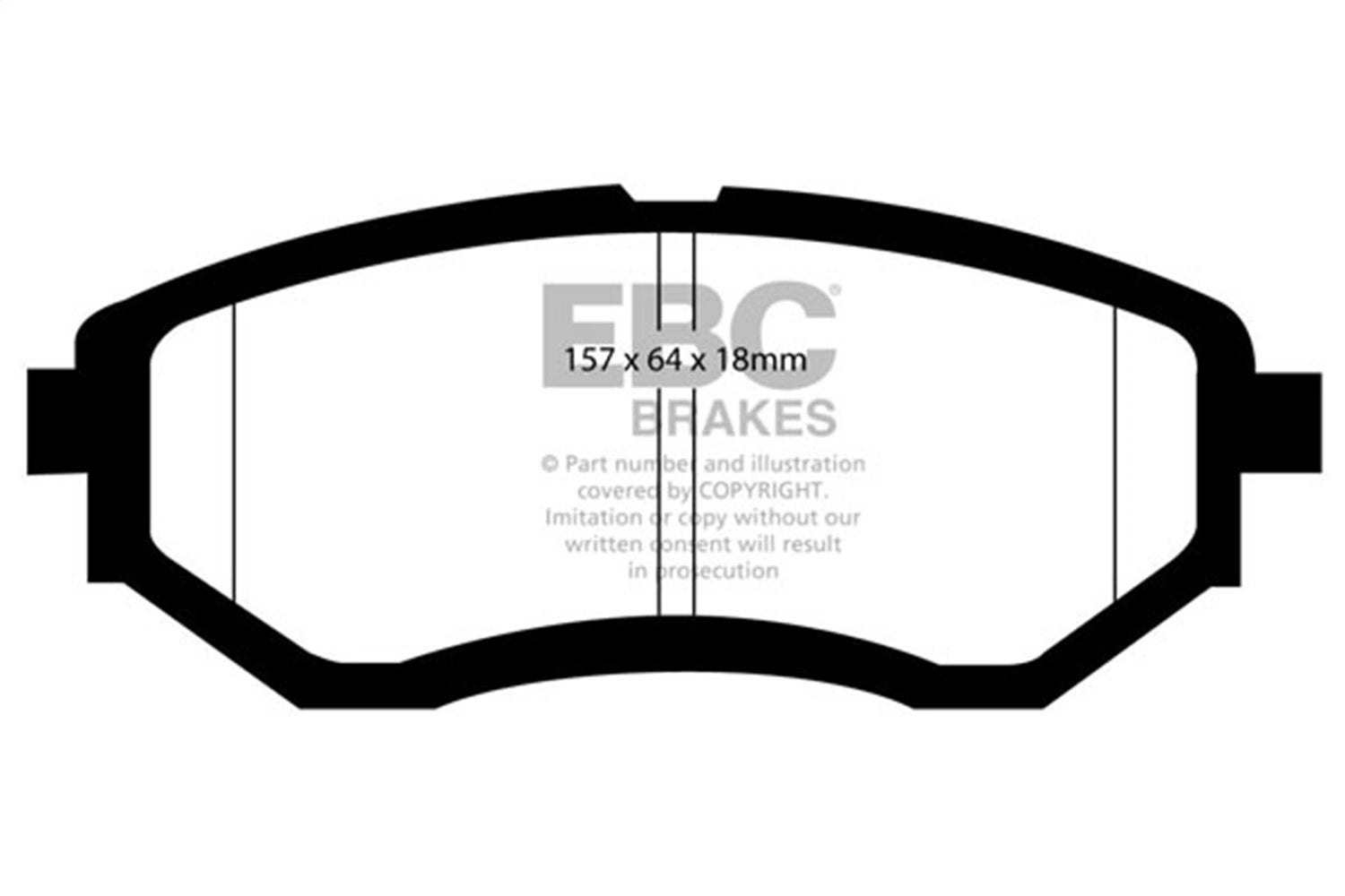 Ebc Brakes Dp21583 Greenstuff 2000 Series Sport Brake Pads   Greenstuff 2000
