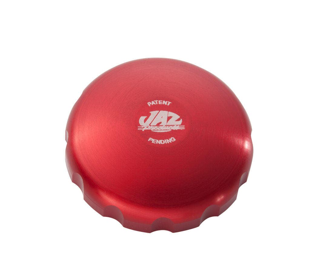 Jaz Products 340-452-06 2-1/2 Billet Twist Fuel Cap (Red Anodized)   2-1/2