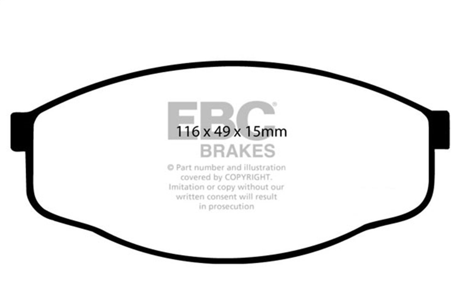 Ebc Brakes Dp6419 6000 Series Greenstuff Truck/Suv Brakes Disc Pads   6000