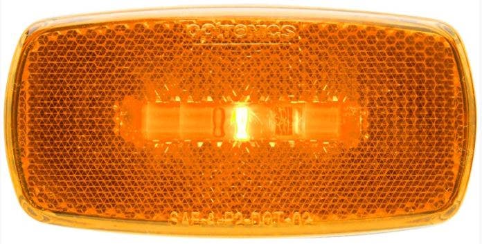 Optronics Mcl0032rbbp Led Marker/Clearance Light With Reflex, Amber  Mcl0032rbbp