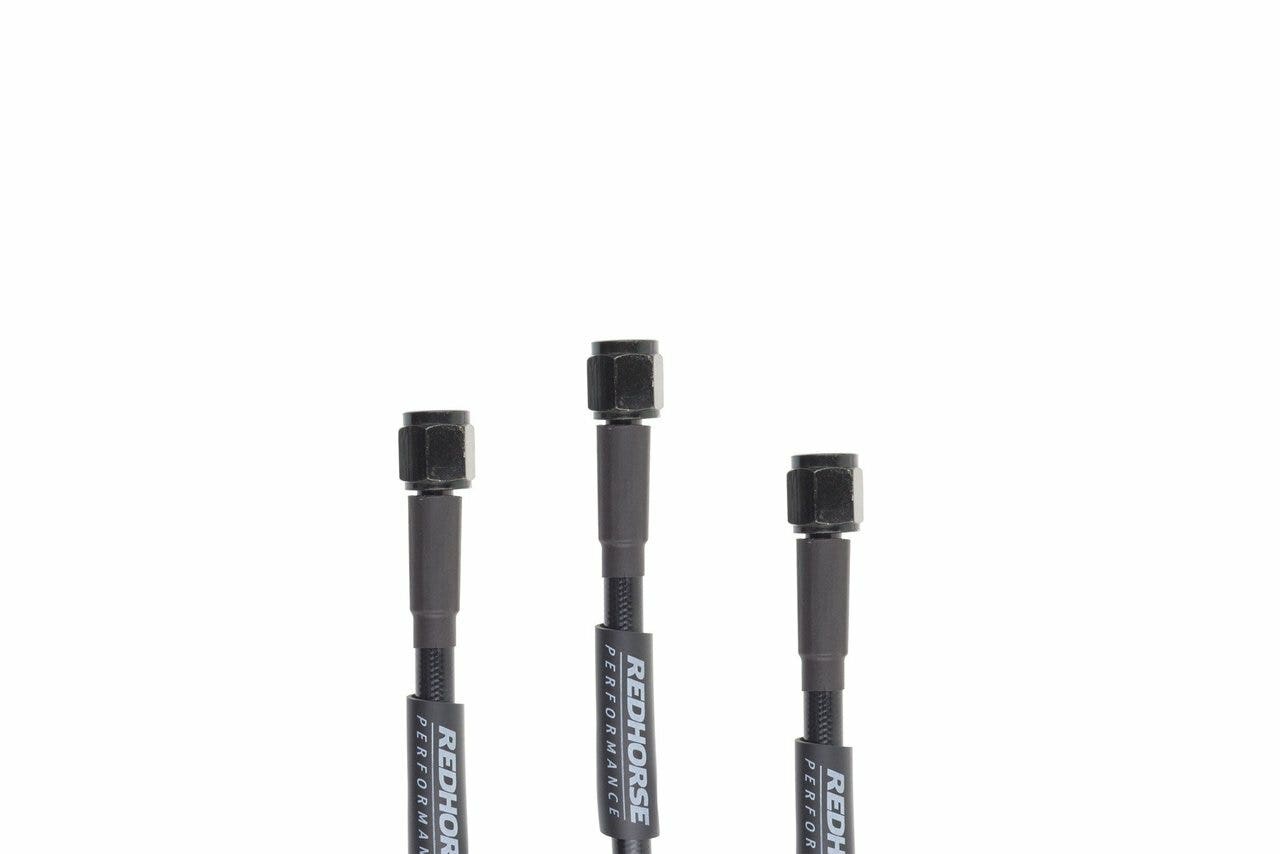 Redhorse Performance 3302-03-18 Pre-Assembled Brake Line (Black), 1 Pack